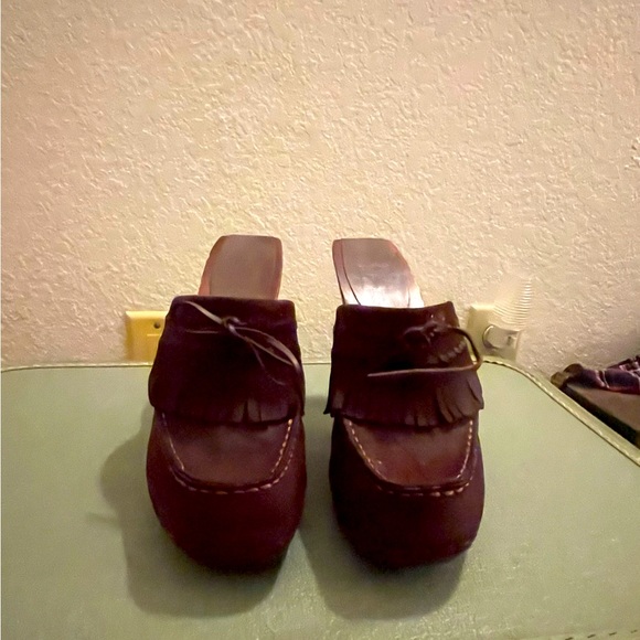 Vintage Frye Lacey Heeled Clog/Mule in a size 9 never worn - Picture 2 of 5